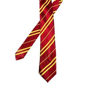 Unbranded Red Yellow Striped Necktie Mens OS Harry Potter Gryffindor Cosplay Tie